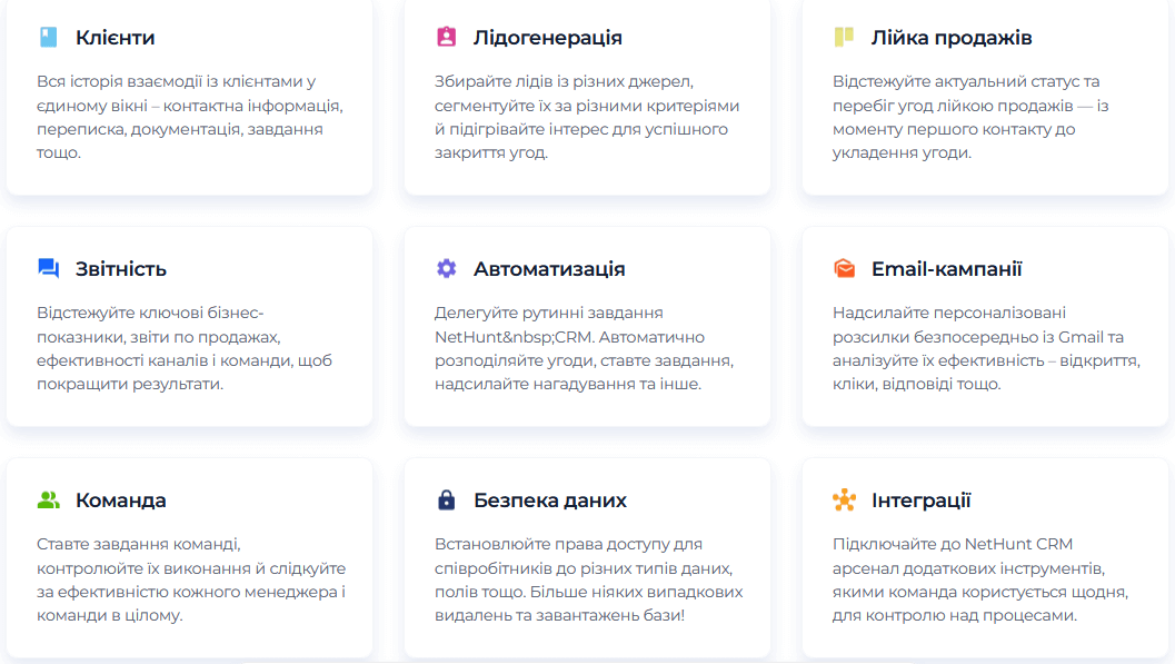 На що здатна NetHunt CRM-система 